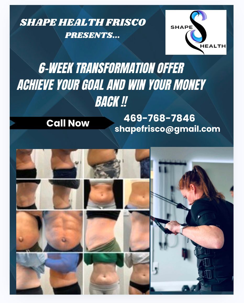 Shape Health Frisco 6-week transformation offer flyer